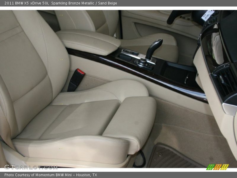 Sparkling Bronze Metallic / Sand Beige 2011 BMW X5 xDrive 50i