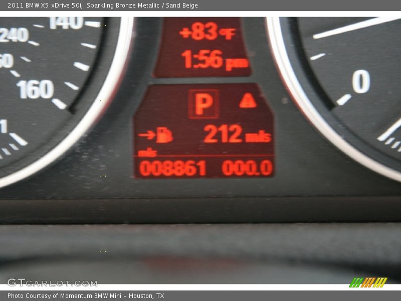 Sparkling Bronze Metallic / Sand Beige 2011 BMW X5 xDrive 50i