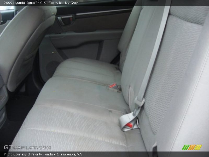 Ebony Black / Gray 2009 Hyundai Santa Fe GLS