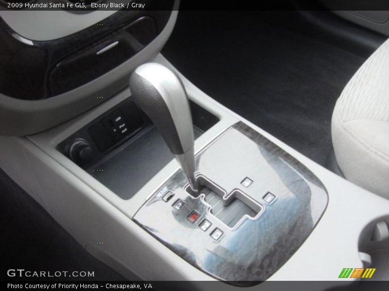 Ebony Black / Gray 2009 Hyundai Santa Fe GLS