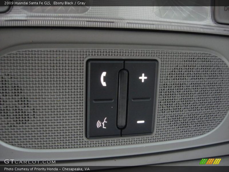 Ebony Black / Gray 2009 Hyundai Santa Fe GLS