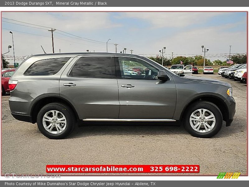 Mineral Gray Metallic / Black 2013 Dodge Durango SXT