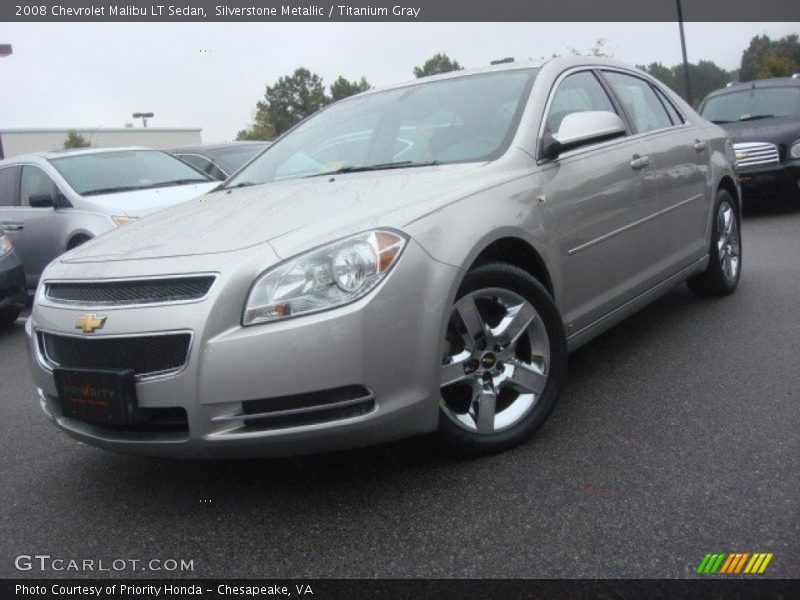 Silverstone Metallic / Titanium Gray 2008 Chevrolet Malibu LT Sedan