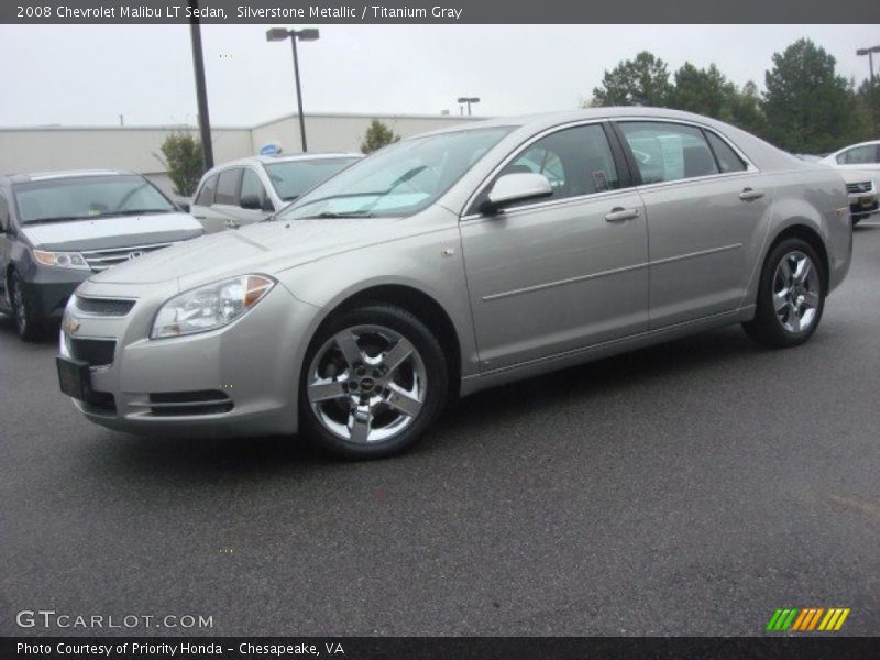 Silverstone Metallic / Titanium Gray 2008 Chevrolet Malibu LT Sedan