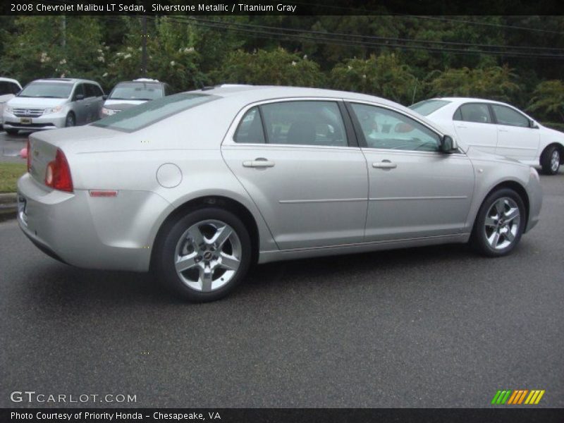 Silverstone Metallic / Titanium Gray 2008 Chevrolet Malibu LT Sedan