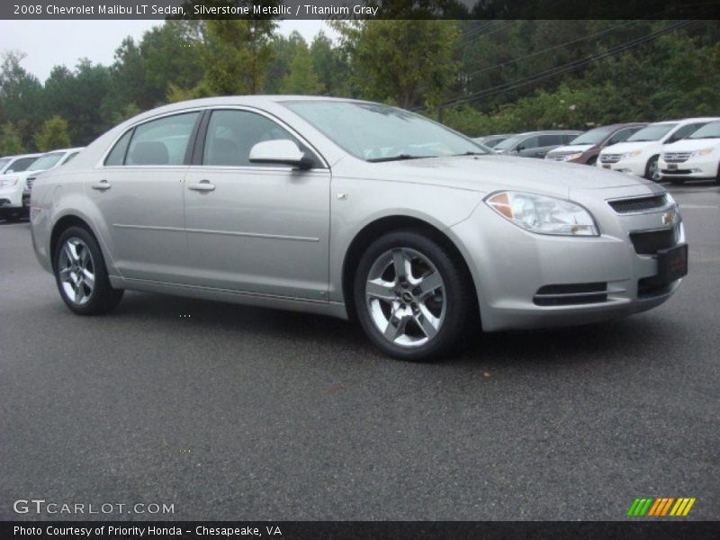 Silverstone Metallic / Titanium Gray 2008 Chevrolet Malibu LT Sedan