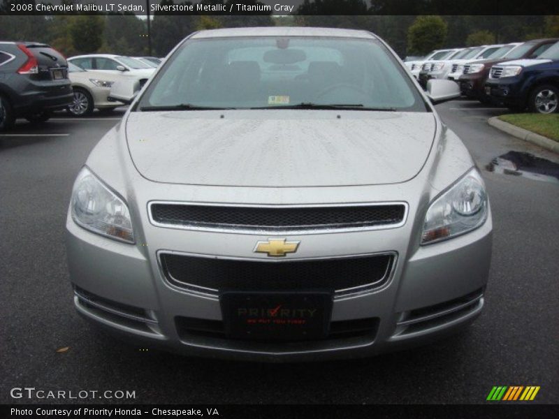 Silverstone Metallic / Titanium Gray 2008 Chevrolet Malibu LT Sedan