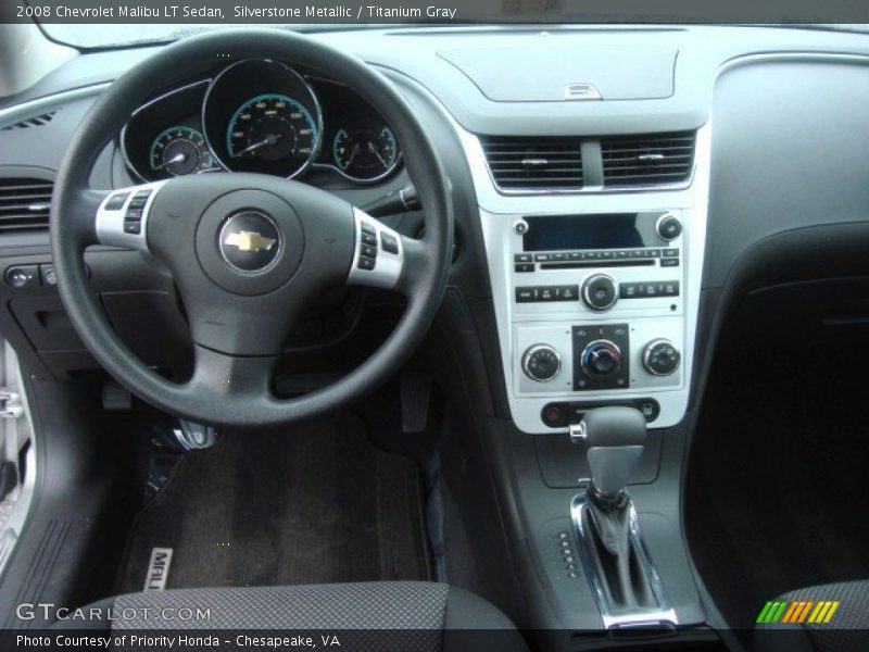 Silverstone Metallic / Titanium Gray 2008 Chevrolet Malibu LT Sedan