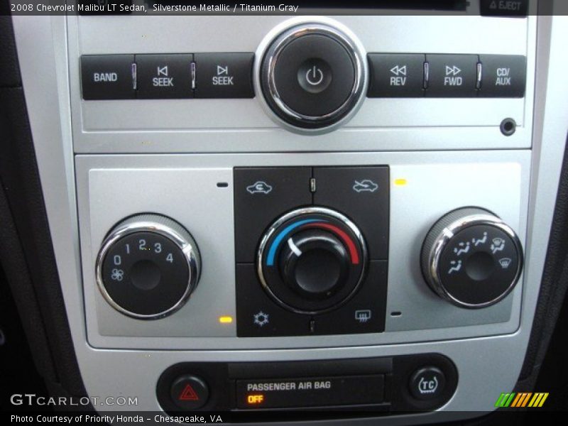 Silverstone Metallic / Titanium Gray 2008 Chevrolet Malibu LT Sedan