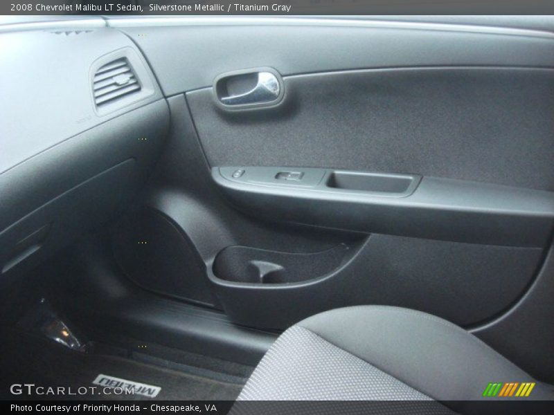 Silverstone Metallic / Titanium Gray 2008 Chevrolet Malibu LT Sedan
