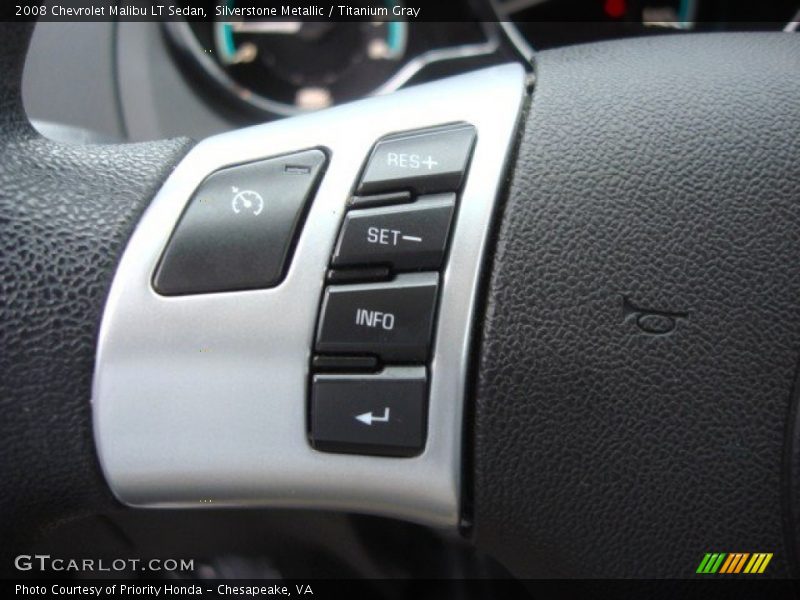 Silverstone Metallic / Titanium Gray 2008 Chevrolet Malibu LT Sedan