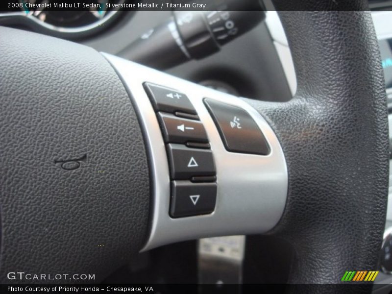 Silverstone Metallic / Titanium Gray 2008 Chevrolet Malibu LT Sedan