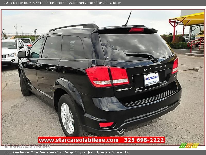Brilliant Black Crystal Pearl / Black/Light Frost Beige 2013 Dodge Journey SXT