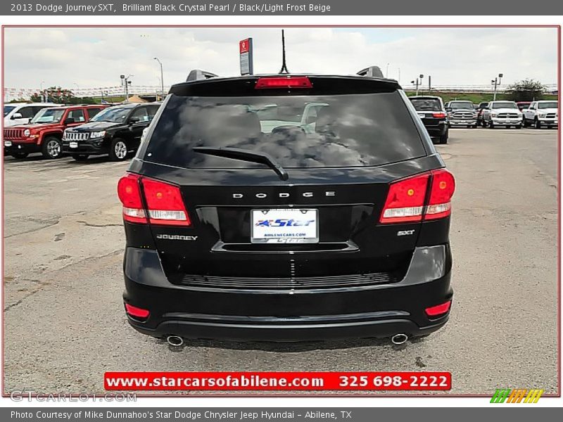 Brilliant Black Crystal Pearl / Black/Light Frost Beige 2013 Dodge Journey SXT