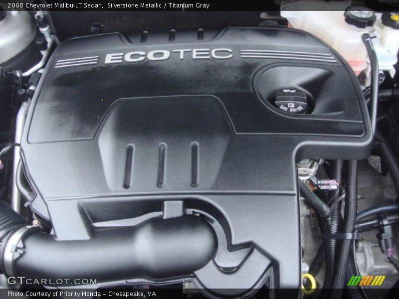 Silverstone Metallic / Titanium Gray 2008 Chevrolet Malibu LT Sedan