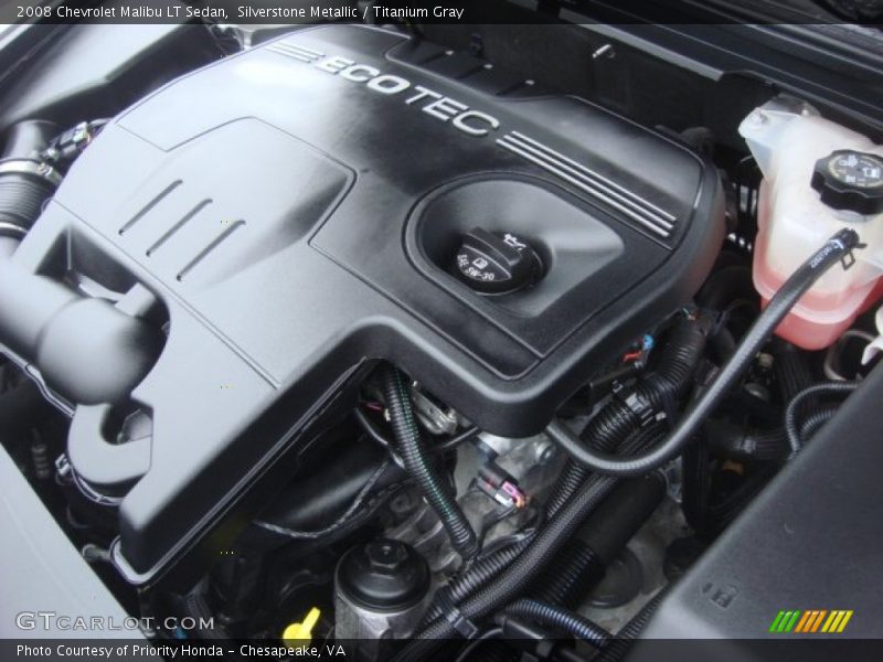 Silverstone Metallic / Titanium Gray 2008 Chevrolet Malibu LT Sedan