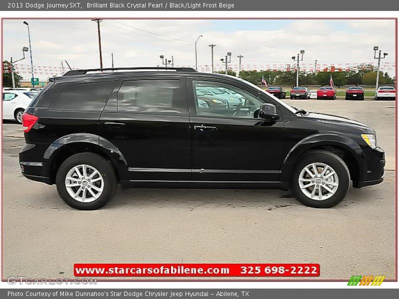 Brilliant Black Crystal Pearl / Black/Light Frost Beige 2013 Dodge Journey SXT