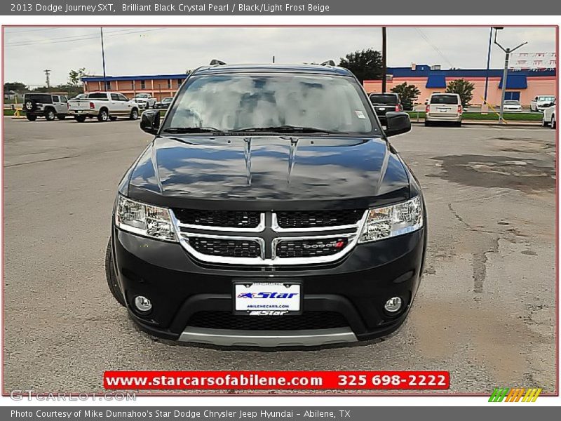 Brilliant Black Crystal Pearl / Black/Light Frost Beige 2013 Dodge Journey SXT