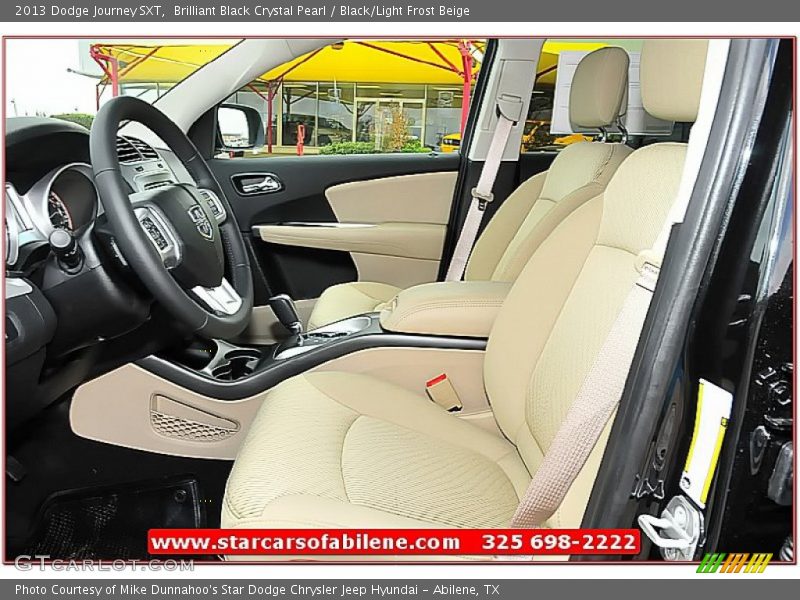 Brilliant Black Crystal Pearl / Black/Light Frost Beige 2013 Dodge Journey SXT