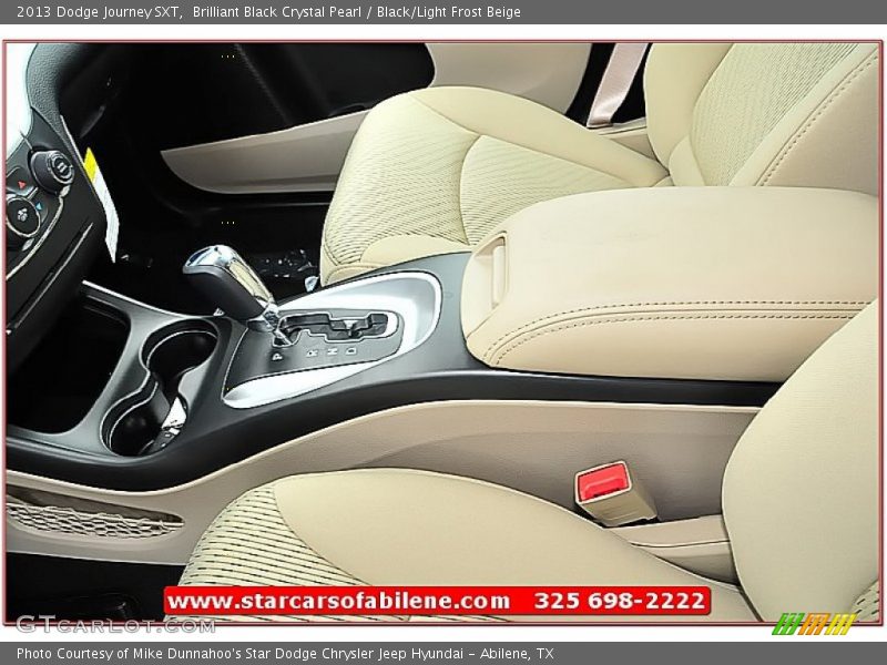 Brilliant Black Crystal Pearl / Black/Light Frost Beige 2013 Dodge Journey SXT