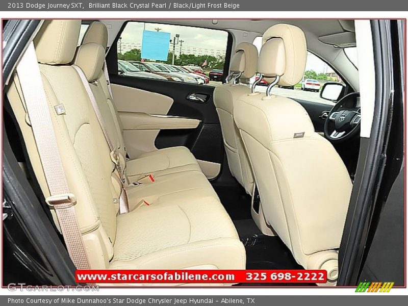 Brilliant Black Crystal Pearl / Black/Light Frost Beige 2013 Dodge Journey SXT
