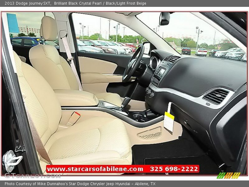 Brilliant Black Crystal Pearl / Black/Light Frost Beige 2013 Dodge Journey SXT