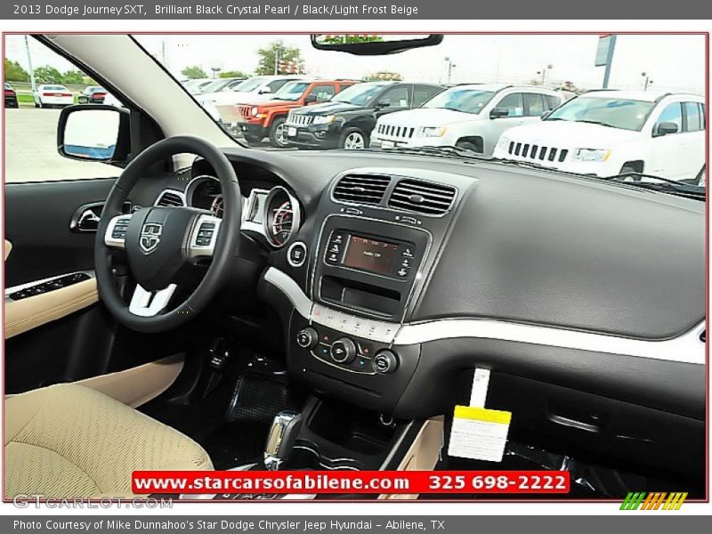 Brilliant Black Crystal Pearl / Black/Light Frost Beige 2013 Dodge Journey SXT