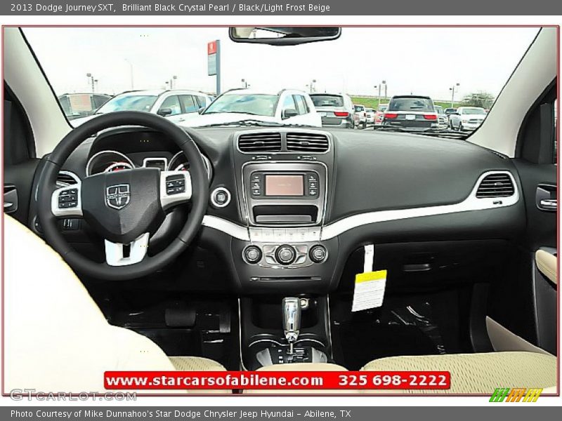 Brilliant Black Crystal Pearl / Black/Light Frost Beige 2013 Dodge Journey SXT