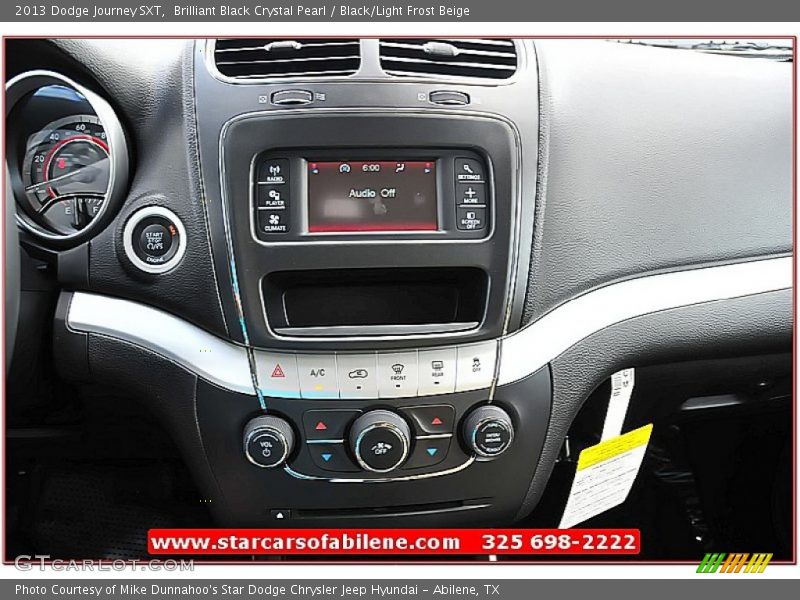 Brilliant Black Crystal Pearl / Black/Light Frost Beige 2013 Dodge Journey SXT