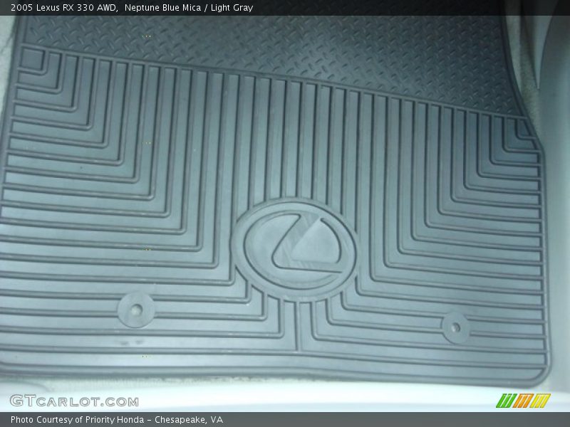 Neptune Blue Mica / Light Gray 2005 Lexus RX 330 AWD