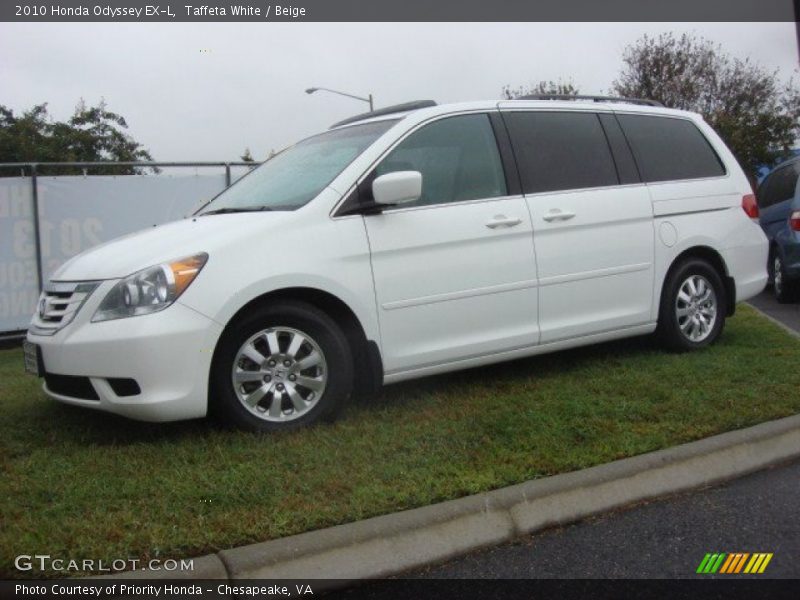 Taffeta White / Beige 2010 Honda Odyssey EX-L