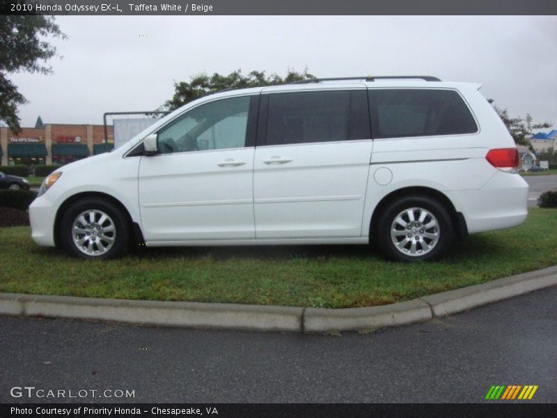 Taffeta White / Beige 2010 Honda Odyssey EX-L