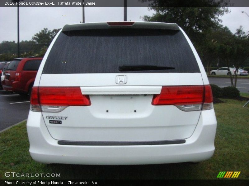 Taffeta White / Beige 2010 Honda Odyssey EX-L