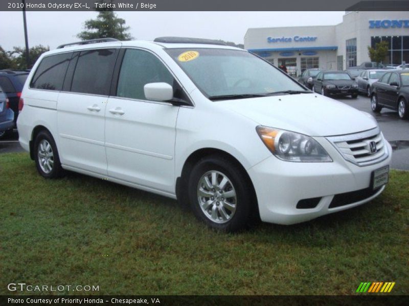 Taffeta White / Beige 2010 Honda Odyssey EX-L