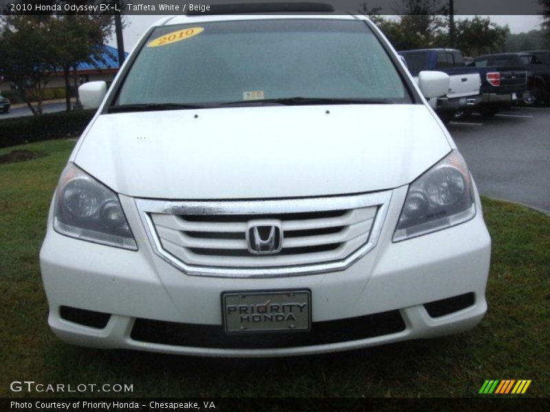 Taffeta White / Beige 2010 Honda Odyssey EX-L