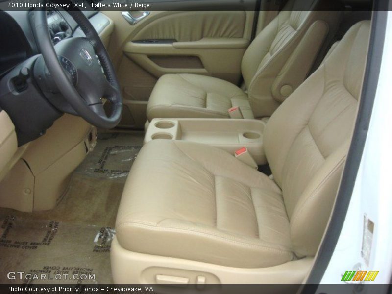 Taffeta White / Beige 2010 Honda Odyssey EX-L