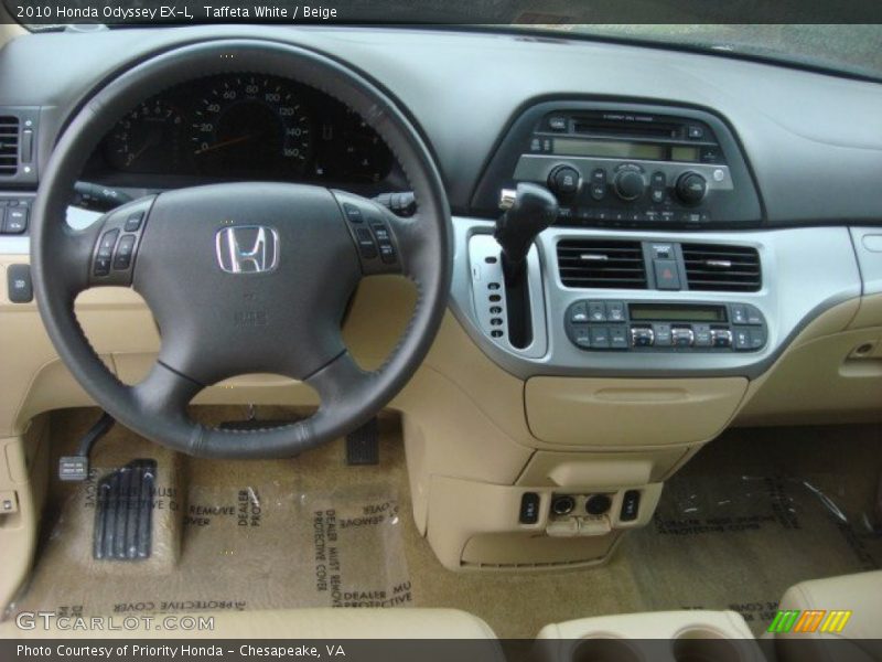 Taffeta White / Beige 2010 Honda Odyssey EX-L