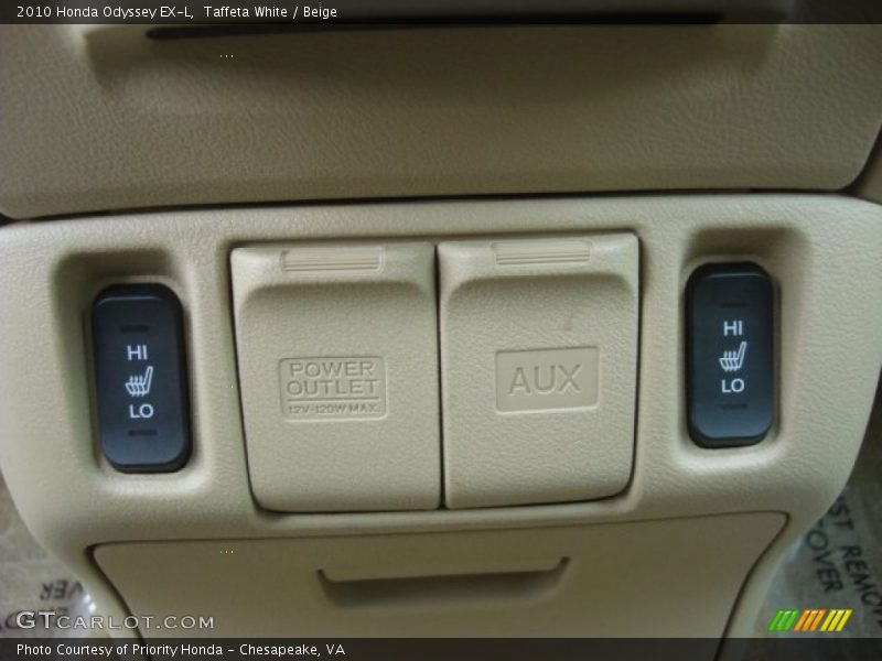 Taffeta White / Beige 2010 Honda Odyssey EX-L
