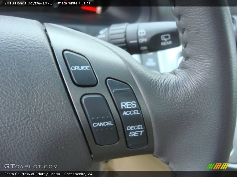 Taffeta White / Beige 2010 Honda Odyssey EX-L