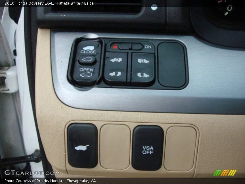 Taffeta White / Beige 2010 Honda Odyssey EX-L