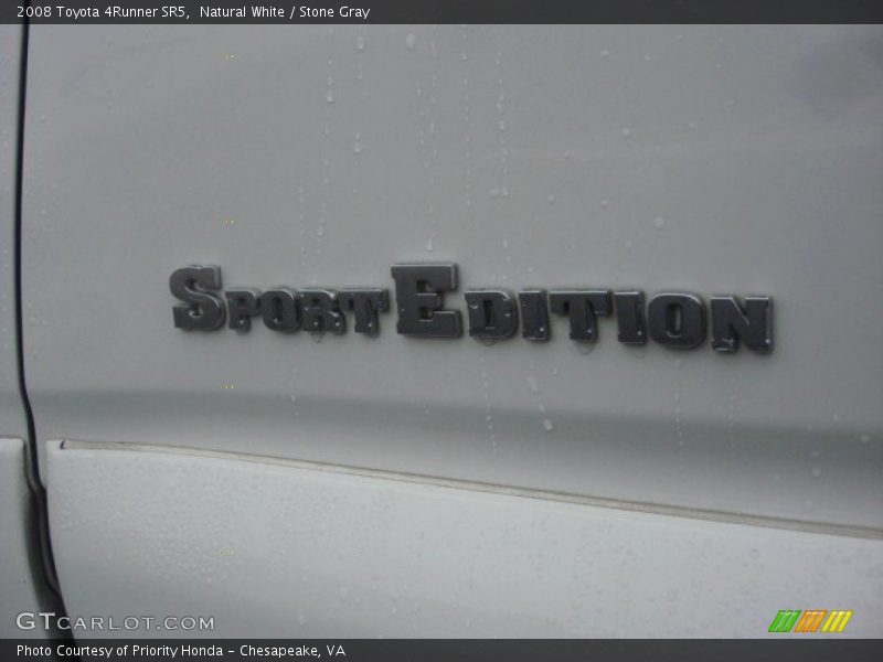 Natural White / Stone Gray 2008 Toyota 4Runner SR5