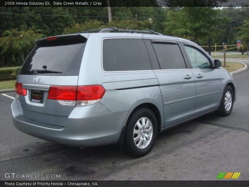 Slate Green Metallic / Gray 2009 Honda Odyssey EX