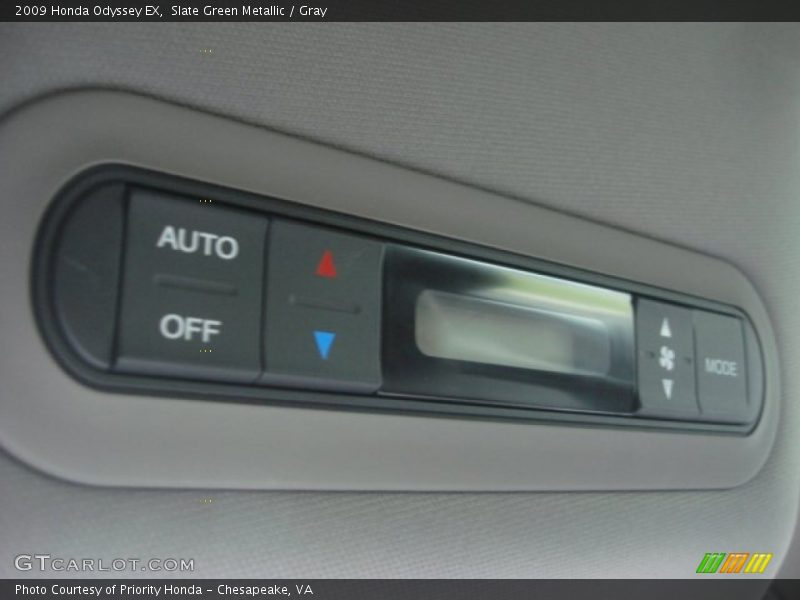 Slate Green Metallic / Gray 2009 Honda Odyssey EX