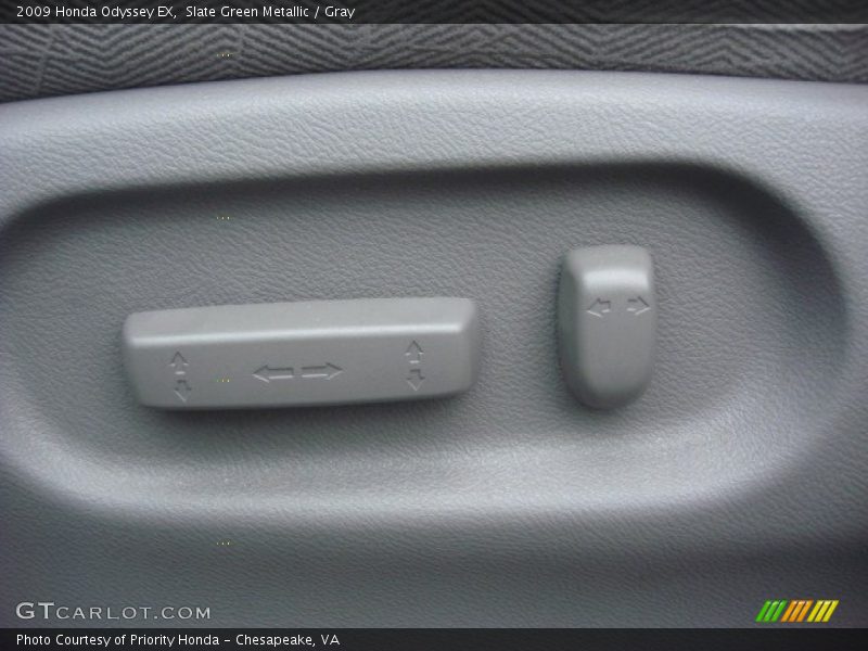 Slate Green Metallic / Gray 2009 Honda Odyssey EX