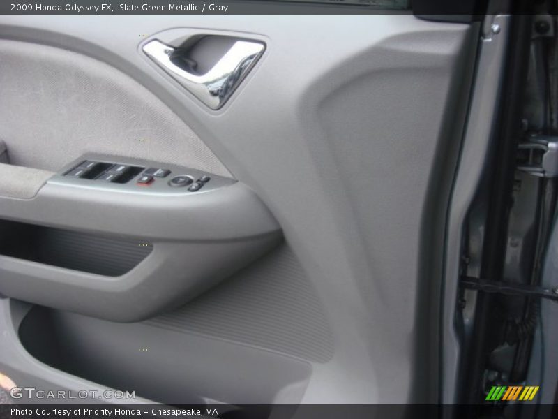 Slate Green Metallic / Gray 2009 Honda Odyssey EX