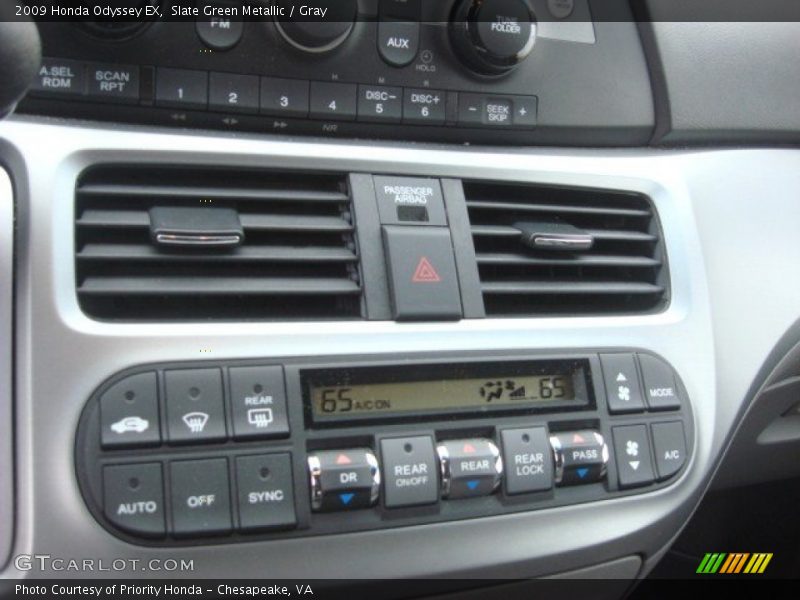 Controls of 2009 Odyssey EX