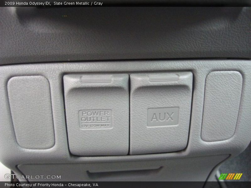 Slate Green Metallic / Gray 2009 Honda Odyssey EX