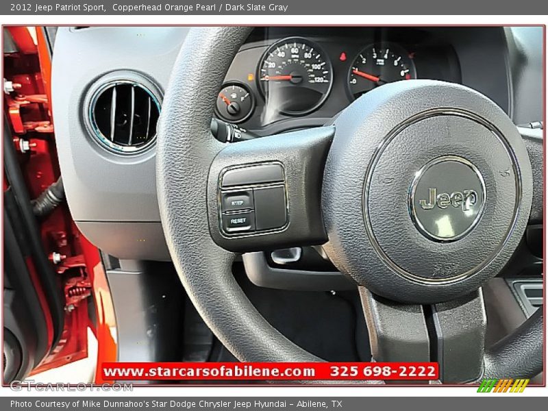 Copperhead Orange Pearl / Dark Slate Gray 2012 Jeep Patriot Sport