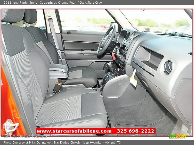 Copperhead Orange Pearl / Dark Slate Gray 2012 Jeep Patriot Sport