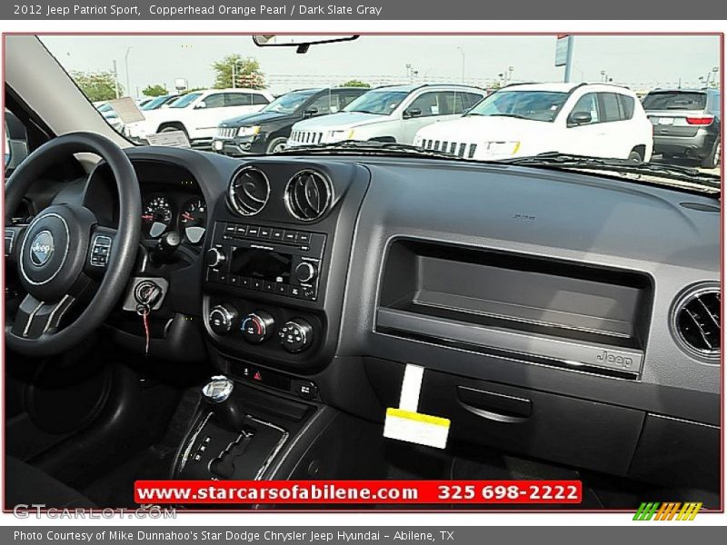 Copperhead Orange Pearl / Dark Slate Gray 2012 Jeep Patriot Sport